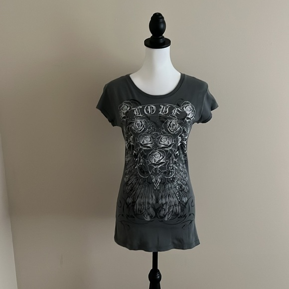 ⭐️Rue 21, Gray/Black/White ,T-Shirt, Size L⭐️ - Picture 6 of 10